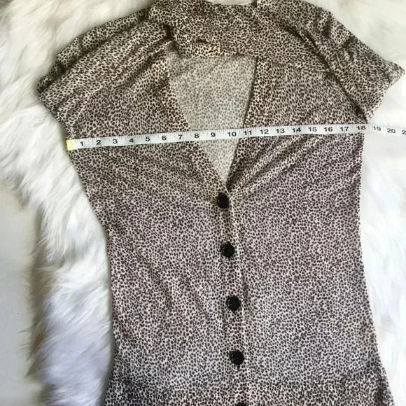 Loft Leopard Cheetah Button Up Cardigan - Picture 5 of 8